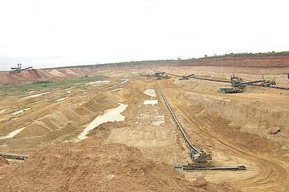 Pengoperasian Roda Bucket di Afrika